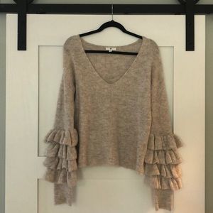 BP Ruffle Sleeve Sweater